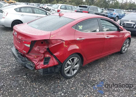 2014 Hyundai Elantra Limited z USA, uszkodzony, nr VIN KMHDH4AE1EU105475